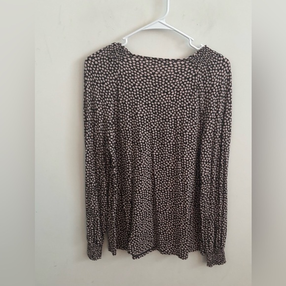 Boden Vicki Smocked Long Sleeve Blouse Milkshake Petals 8 Lightweight Workwear - Picture 3 of 7